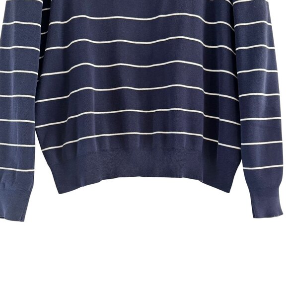 Polo Ralph Lauren Men's Blue Striped Long Sleeve Knitted Sweater Size L - Picture 4 of 7